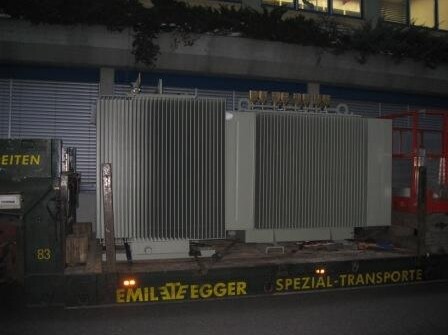 Anlieferung Transformatoren