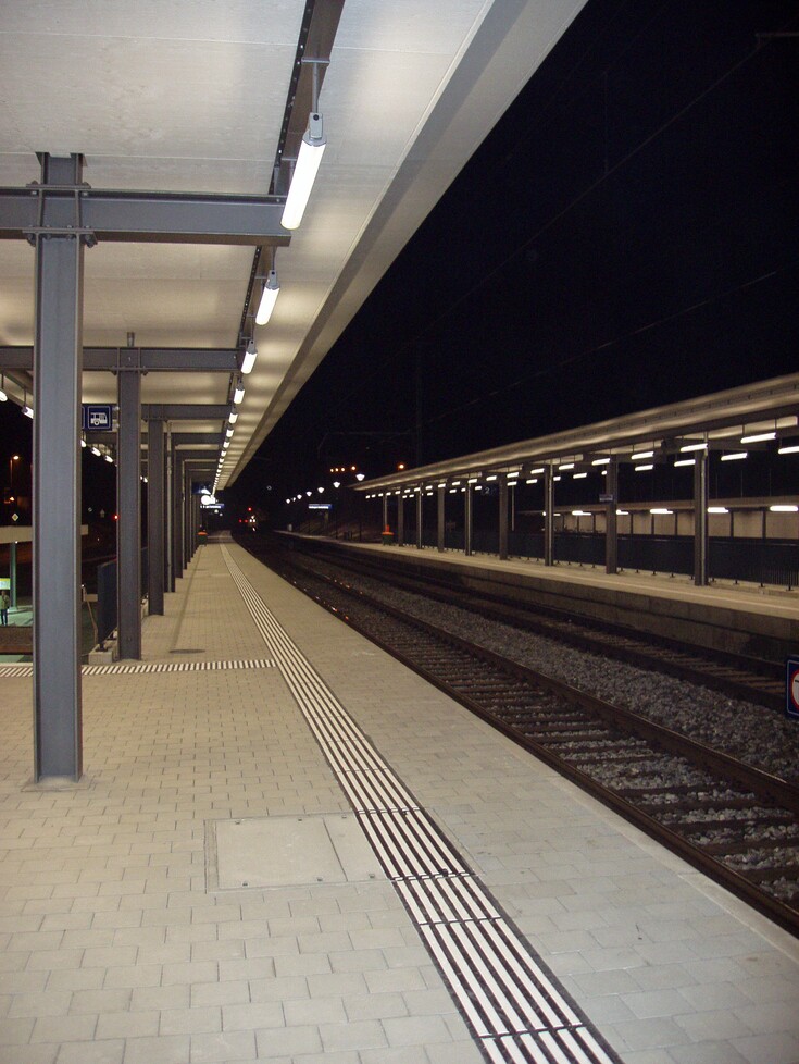 SBB Haltestelle Mellingen Heitersberg Nacht 001